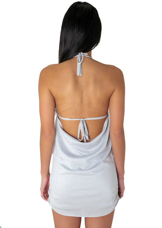 Silver Mini Dress