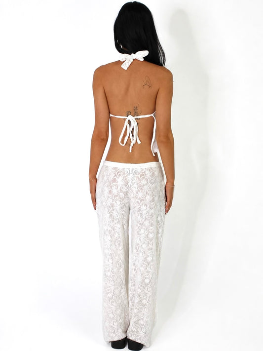 White Lace Pants