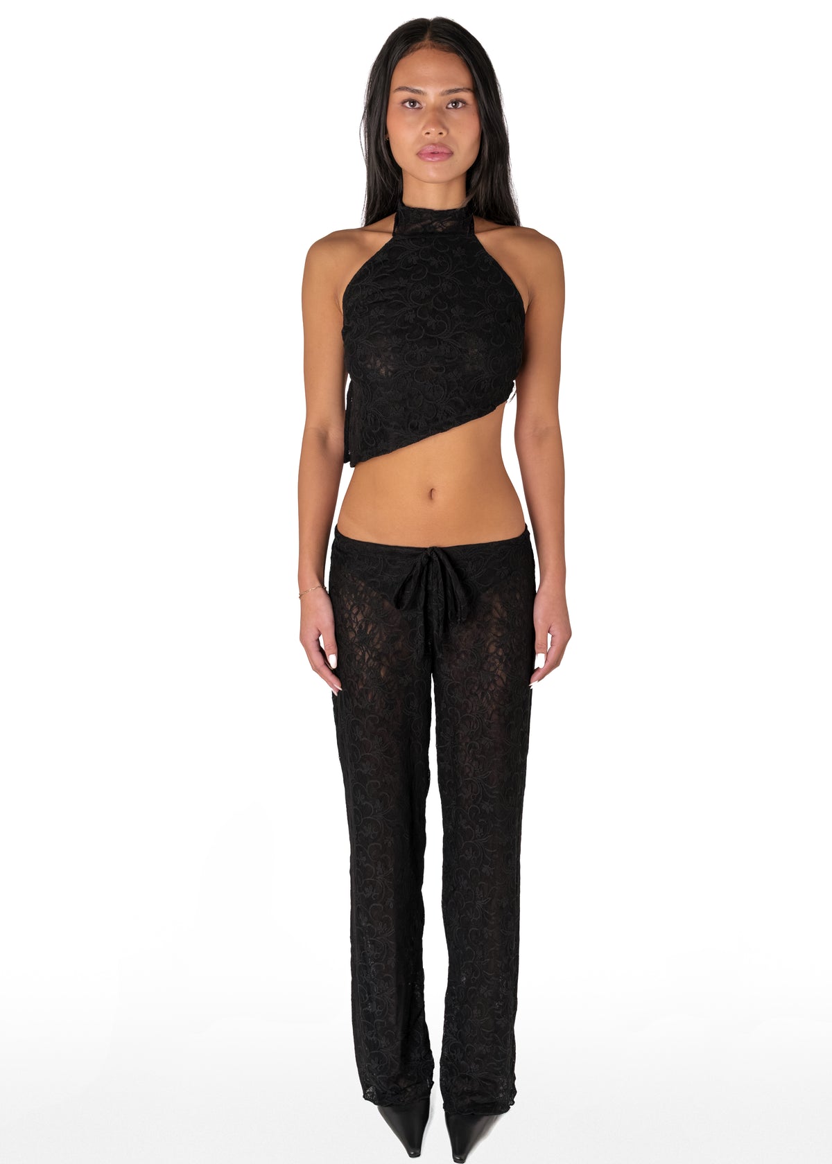 Black Lace Pants