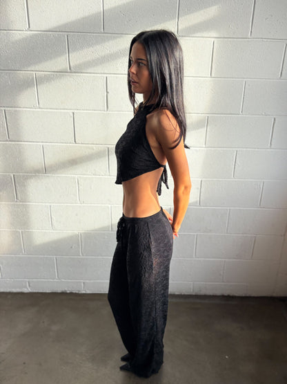 Black Lace Pants
