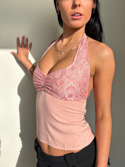 Pink halter