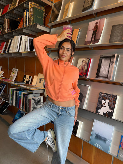 Orange Zip Jacket