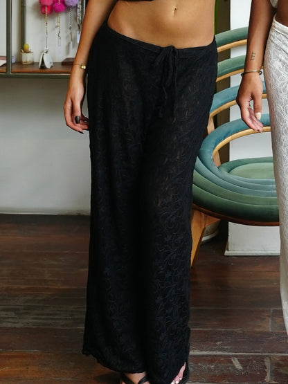 Black Lace Pants