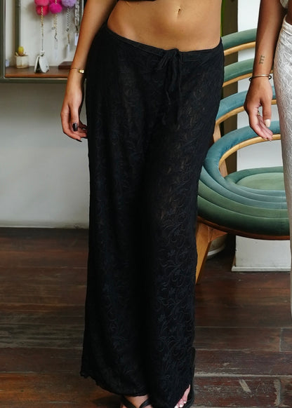 Black Lace Pants