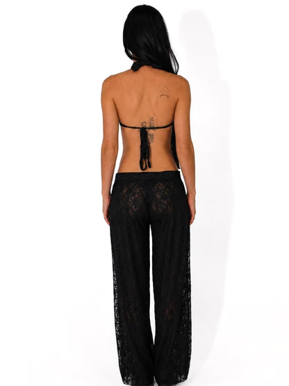 Black Lace Pants