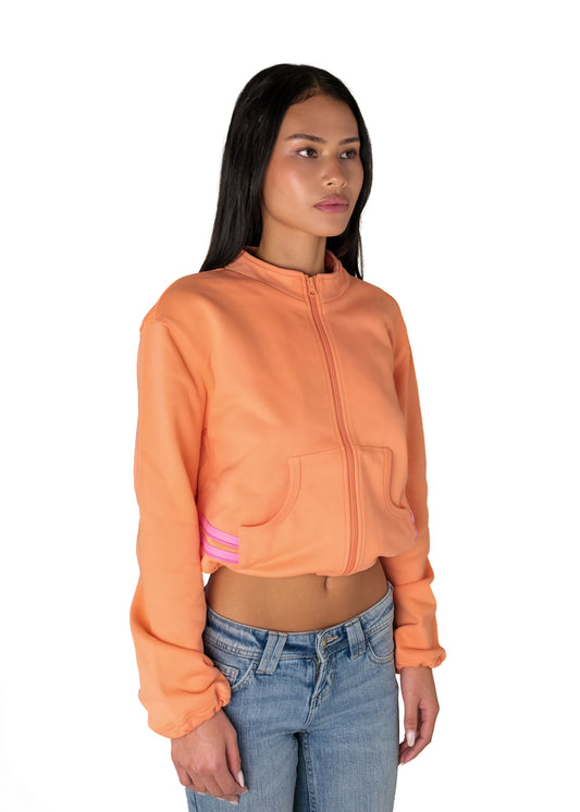 Orange Zip Jacket