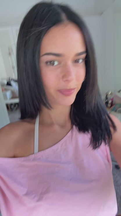 Pink off shoulder top